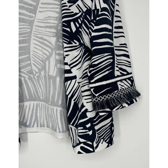Chico’s Palm Print Cardigan women’s size M - Picture 6 of 10